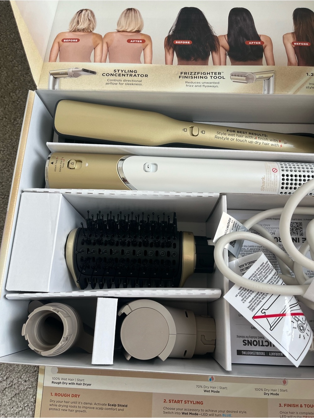 Shark Glam Hot Tool Air Styling & Drying System - Gold/Black - Picture 14 of 14